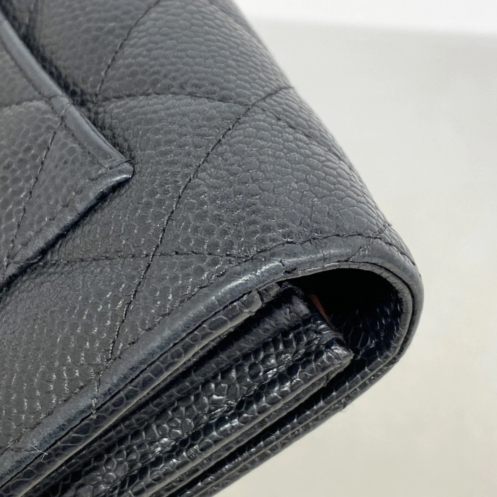 CHANEL Authentic Black Caviar Leather Wallet - Picture 6 of 8